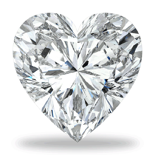 0.25 carat Heart Royal Premium Heirloom Moissanite D-E color