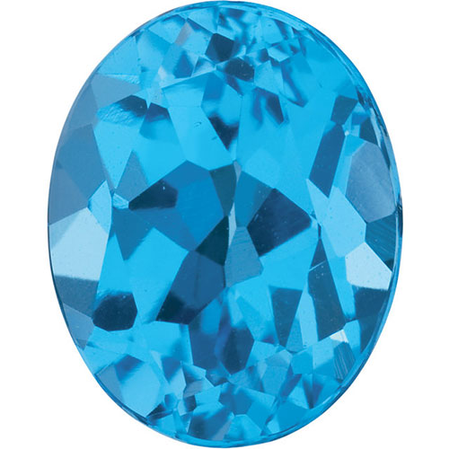 Oval shape Natural AAA Blue Topaz Gemstone 4x3mm (0.25 ct)