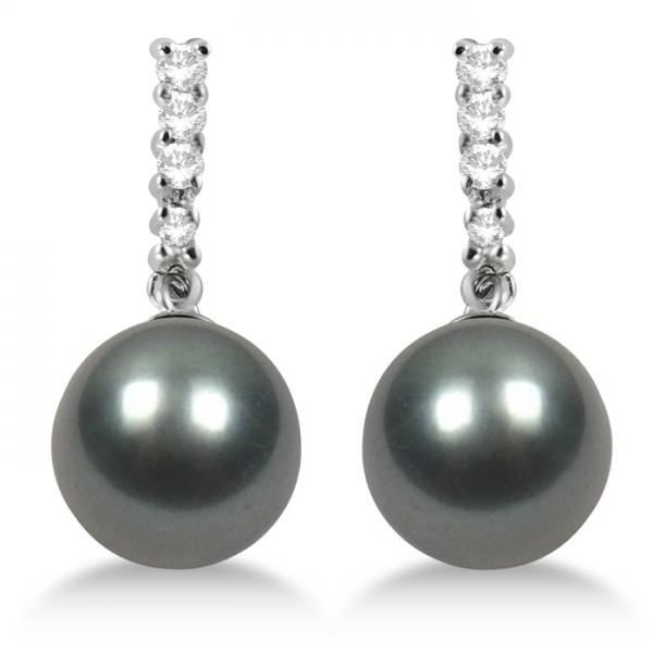 Black Pearl Earrings Archives Rise Of The Diamond Black Grey Tahitian Pearl And Diamond Drop Earrings 14k White Gold 8 9mm Ing At 777 00 Allurez Marked Down From 1554