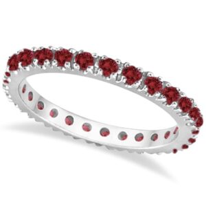 garnet stackable ring