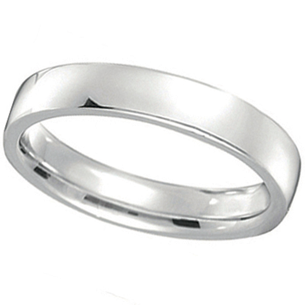 Rounded Grooved Palladium Wedding Ring – KAVALRI