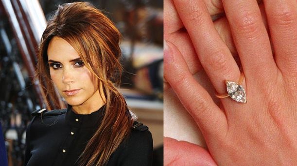 Victoria Beckham engagement rings, engagement rings, diamond engagement rings, diamond rings, celebrity engagement rings, extravagant engagement rings