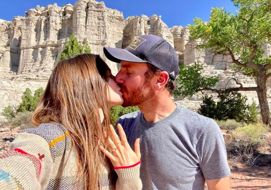 Lily Collins and her fiance Charlie McDowell. Photo: Instagram.