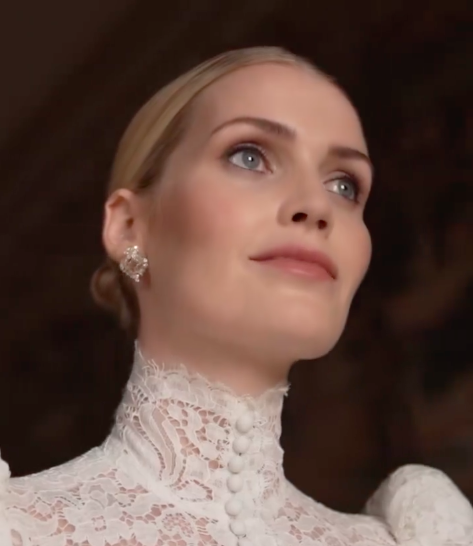 Kitty Spencer in one of her wedding gowns. Photo: Screenshot.
