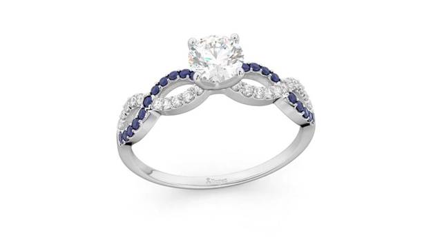 an infinity engagement ring