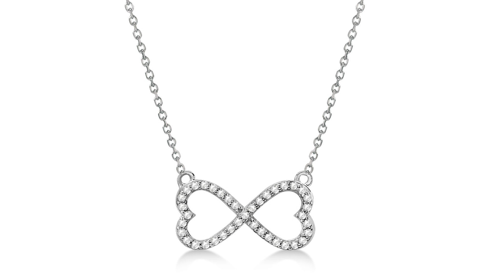 Valentine’s Day Gift Guide: a Pave Infinity Heart Diamond Pendant Necklace