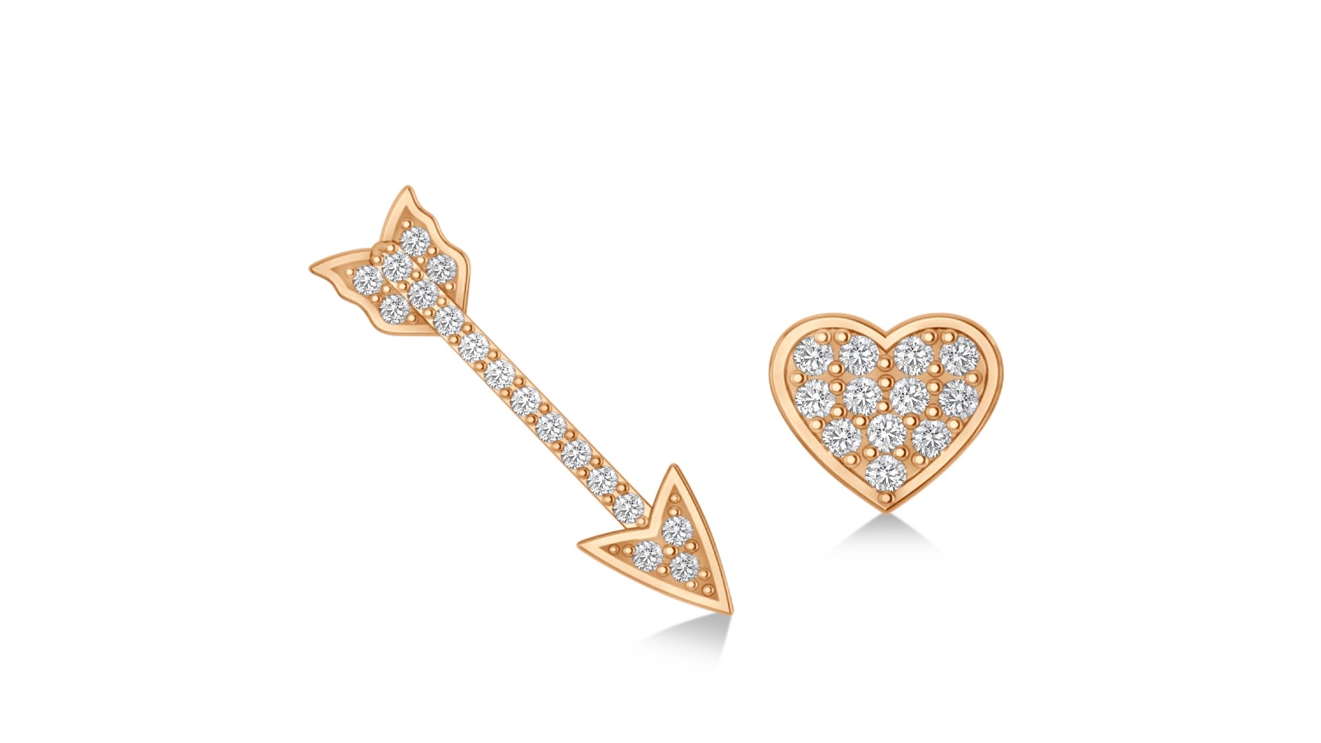 Valentine’s Day Gift Guide: a set of Heart & Arrow Mismatched Earrings