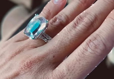 Scheana Shay's morganite engagement ring.