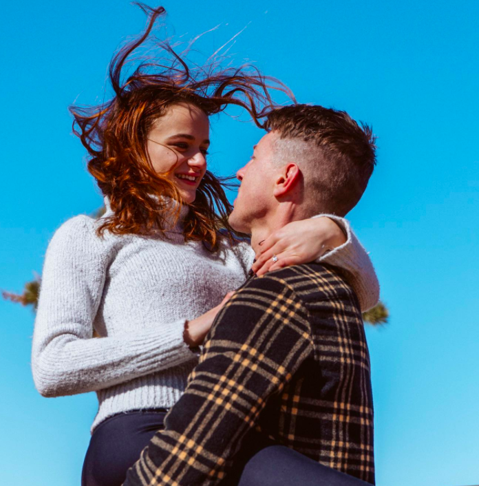 Joey King and fiance Steven Piet. Photo: Instagram.