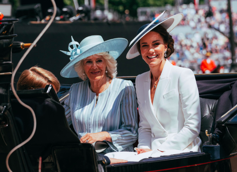 Kate Middleton during the Trooping The Colour parade. Photo: Instagram/The Duck and Duchess of Cambridge.