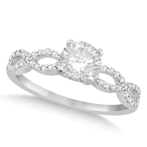 Why an Engagement Ring is the Perfect Valentine Gift_Twisted Infinity Round Diamond Engagement Ring