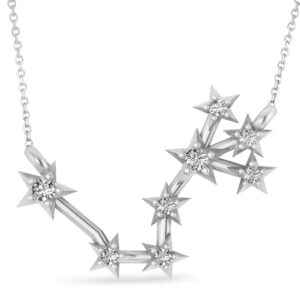 zodiac constellation diamond necklace