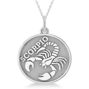 zodiac gold coin pendant necklace
