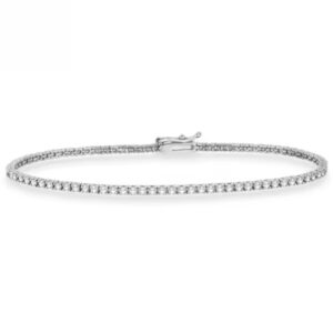 classic 4-prong diamond tennis bracelet