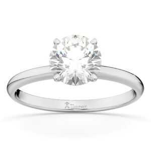 classic 4-prong solitaire diamond engagement ring