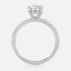 hidden halo custom engagement ring