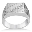 Diamond Accented Engagement Ring in 14k White Gold (0.15ct)