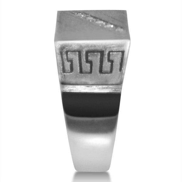 Diamond Accented Engagement Ring in 14k White Gold (0.15ct)