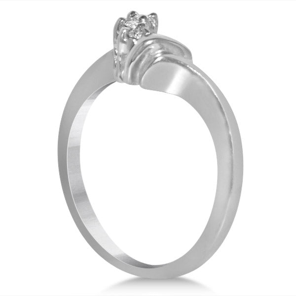 Diamond Sidestone Accented Bridal Set in 14k White Gold (0.25ct)