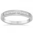 Men's Diamond Accented Wedding Band in 14k White Gold (0.35ct)