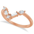 Lab Diamond V Bar Multi-Stone Ring 14K Rose Gold (0.25ct)