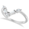 Lab Diamond V Bar Multi-Stone Ring 14K White Gold (0.25ct)
