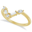 Lab Diamond V Bar Multi-Stone Ring 14K Yellow Gold (0.25ct)