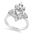 Marquise Lab Diamond Engagement Ring 14K White Gold (5.00ct)