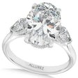 Oval Lab Diamond Engagement Ring 14K White Gold (8.00ct)