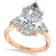 Pear Lab Diamond Engagement Ring 14K Rose Gold (6.00ct)
