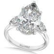 Pear Lab Diamond Engagement Ring 14K White Gold (6.00ct)