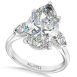 Pear Lab Diamond Engagement Ring 14K White Gold (8.00ct)