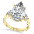 Pear Lab Diamond Engagement Ring 14K Yellow Gold (5.00ct)