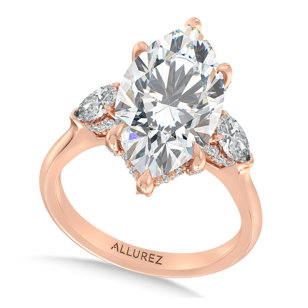 Marquise Lab Diamond Bridal Set 14K Rose Gold (5.33ct)
