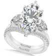 Marquise Lab Diamond Bridal Set Platinum (8.33ct)