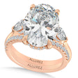Oval Lab Diamond Bridal Set 14K Rose Gold (8.33ct)