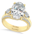 Oval Lab Diamond Bridal Set 14K Yellow Gold (6.33ct)
