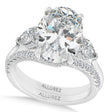 Oval Lab Diamond Bridal Set Platinum (6.33ct)