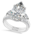 Pear Lab Diamond Bridal Set 14K White Gold (5.33ct)