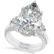 Pear Lab Diamond Bridal Set 14K White Gold (7.33ct)