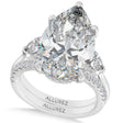 Pear Lab Diamond Bridal Set Platinum (7.33ct)