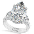Pear Lab Diamond Bridal Set Platinum (8.33ct)
