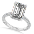 Emerald Lab Diamond Engagement Ring Platinum (2.90ct)