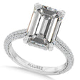Emerald Lab Diamond Engagement Ring Platinum (3.90ct)
