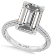 Emerald Lab Diamond Engagement Ring Platinum (6.90ct)