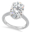 Oval Lab Diamond Engagement Ring Platinum (2.90ct)