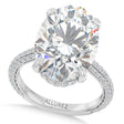 Oval Lab Diamond Engagement Ring Platinum (8.90ct)