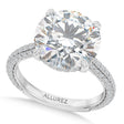 Round Lab Diamond Engagement Ring Platinum (2.90ct)