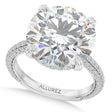 Round Lab Diamond Engagement Ring Platinum (6.90ct)