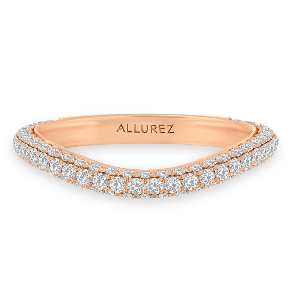Emerald Lab Diamond Bridal Set 14K Rose Gold (3.77ct)